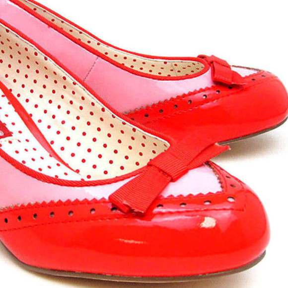 BAIT Riley PATENT SHoES OXFoRD PuMP BoW DRESS WORK - Picture 4 of 5